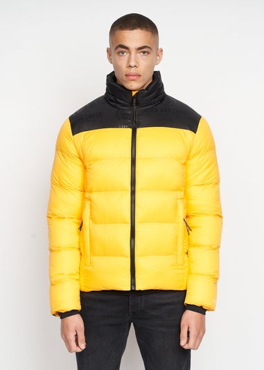 Duck & Cover Yellow Synflax Puffer Jacket