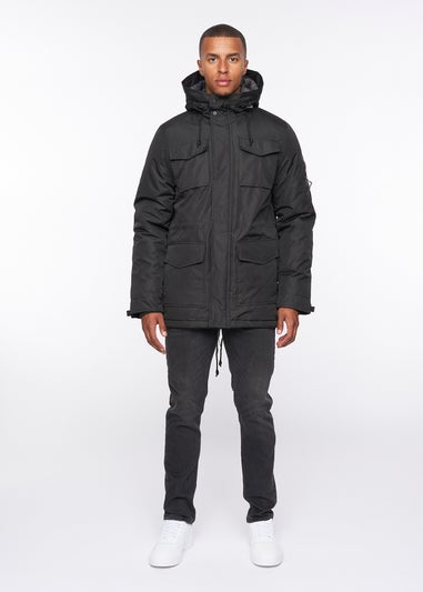 Duck & Cover Black Parkit Parka