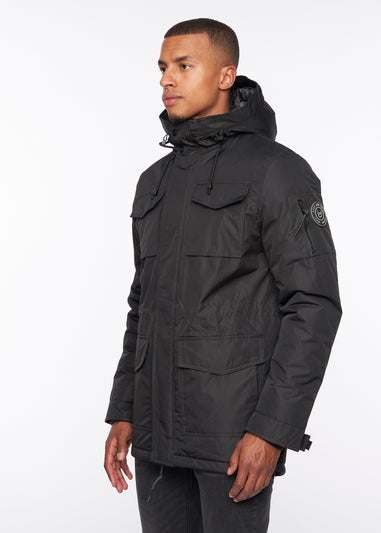 Duck & Cover Black Parkit Parka