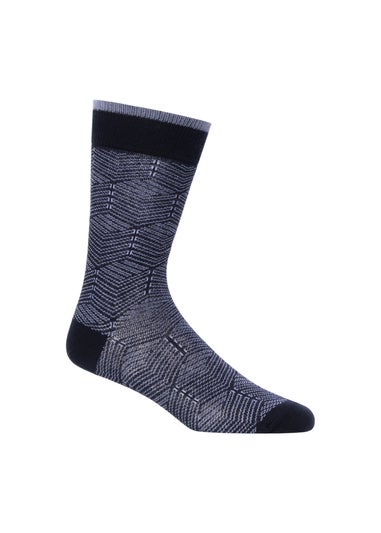 Duck & Cover Blue 7-Pack Bellion Socks