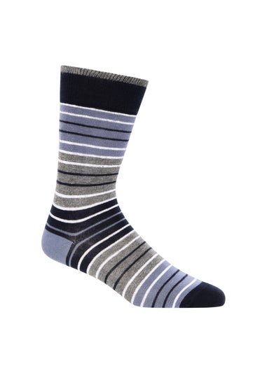 Duck & Cover Blue 7-Pack Bellion Socks