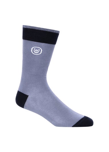 Duck & Cover Blue 7-Pack Bellion Socks