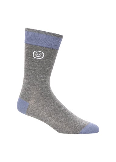 Duck & Cover Blue 7-Pack Bellion Socks