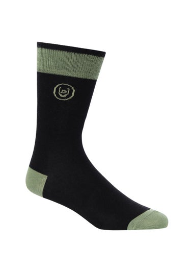 Duck & Cover Olive 7-Pack Bellion Socks