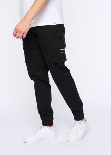 Duck & Cover Black Chemmer Woven Jog Pants