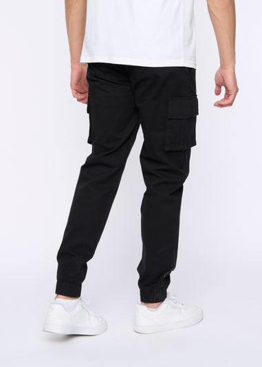 Duck & Cover Black Chemmer Woven Jog Pants