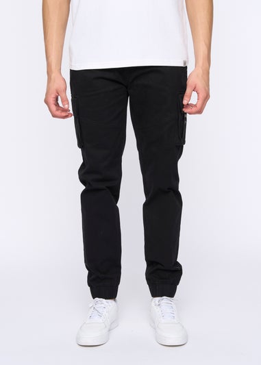 Duck & Cover Black Chemmer Woven Jog Pants