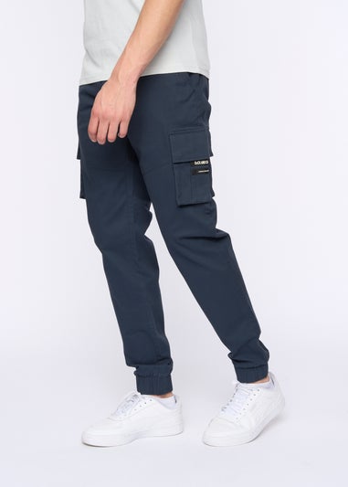 Duck & Cover Navy Chemmer Woven Jog Pants