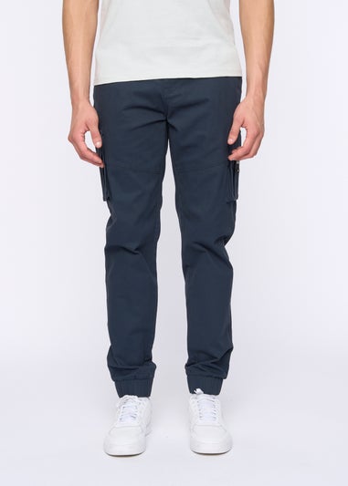 Duck & Cover Navy Chemmer Woven Jog Pants