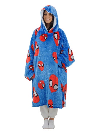 Spiderman Heads Up Wearable Hooded Fleece