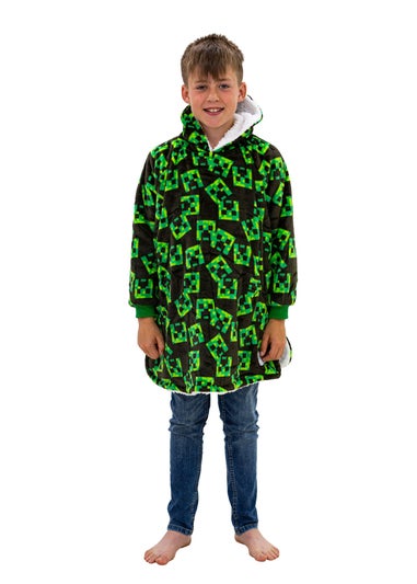 Minecraft Wearable Hooded Sherpa Lined Fleece