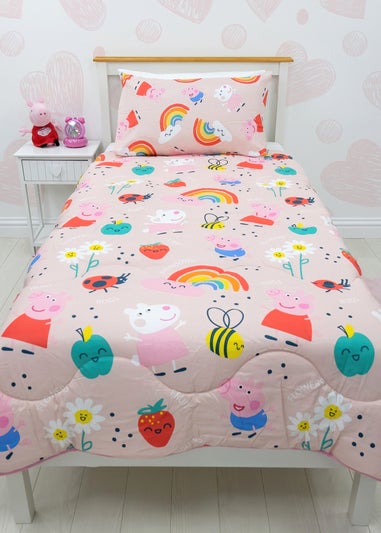 Peppa Pig Lovely Coverless Quilt Reversible Duvet Set