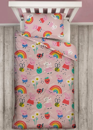 Peppa Pig Lovely Coverless Quilt Reversible Duvet Set