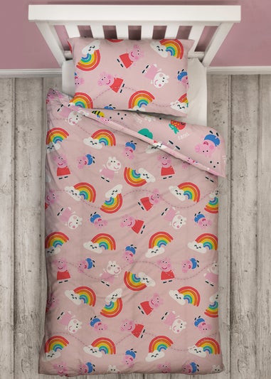 Peppa Pig Lovely Coverless Quilt Reversible Duvet Set