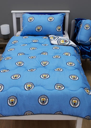 Manchester City Coverless Quilt Duvet Cover Set