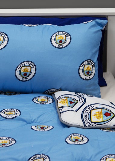 Manchester City Coverless Quilt Duvet Cover Set