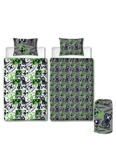 Minecraft Mixed up Coverless Quilt Duvet Set