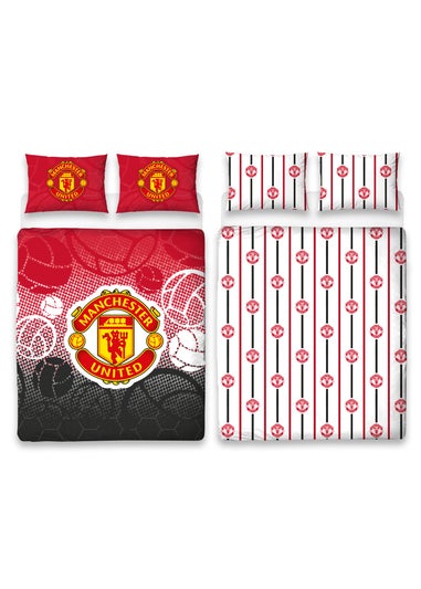 Manchester United FC Reversible Duvet Cover Set