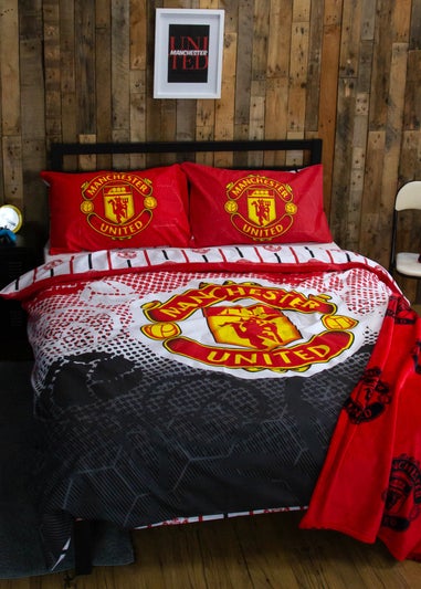 Manchester United FC Reversible Duvet Cover Set