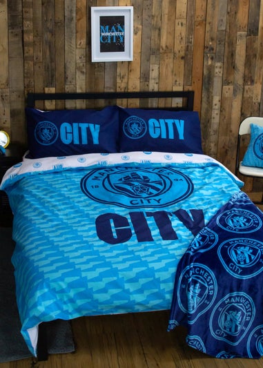 Manchester City FC Reversible Duvet Cover Set