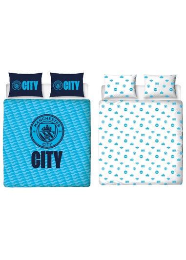 Manchester City FC Reversible Duvet Cover Set