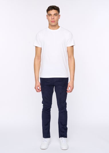 Duck & Cover Navy Cordsome Trousers