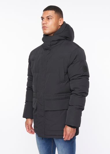 Duck & Cover Black Fletchley Puffer Jacket