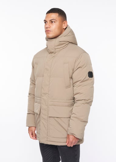 Duck & Cover Beige Fletchley Puffer Jacket