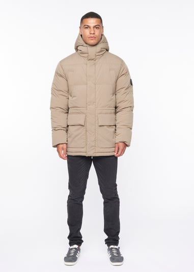 Duck & Cover Beige Fletchley Puffer Jacket