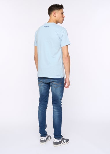 Duck & Cover Sky Blue Deecee T-Shirt