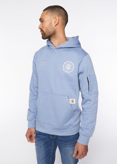 Duck & Cover  Blue  Keyaan Hoodie