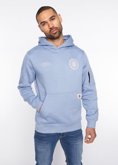 Duck & Cover  Blue  Keyaan Hoodie