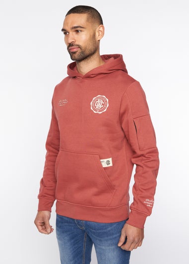 Duck & Cover  Red  Keyaan Hoodie