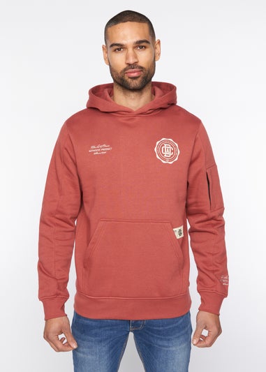 Duck & Cover  Red  Keyaan Hoodie