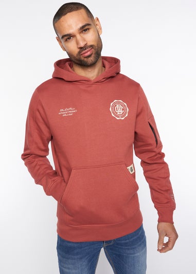 Duck & Cover  Red  Keyaan Hoodie