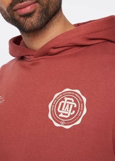 Duck & Cover  Red  Keyaan Hoodie