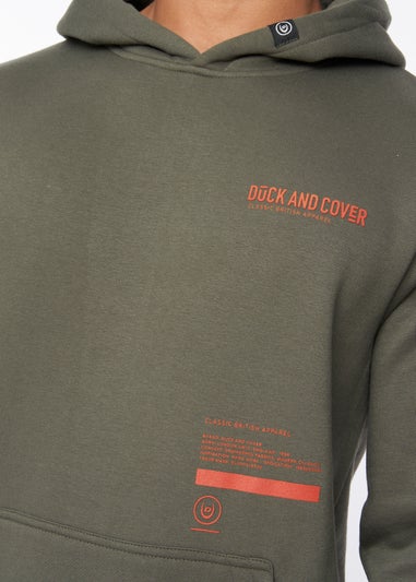 Duck & Cover  Dark Olive Heningys Hoodie