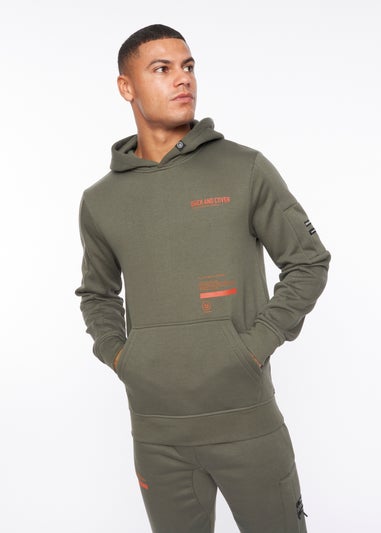 Duck & Cover  Dark Olive Heningys Hoodie