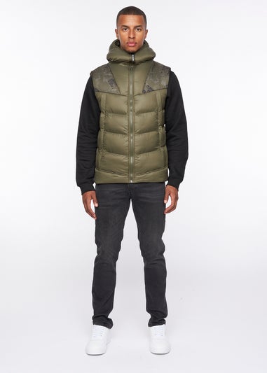 Duck & Cover Dark Olive Rierson Gilet