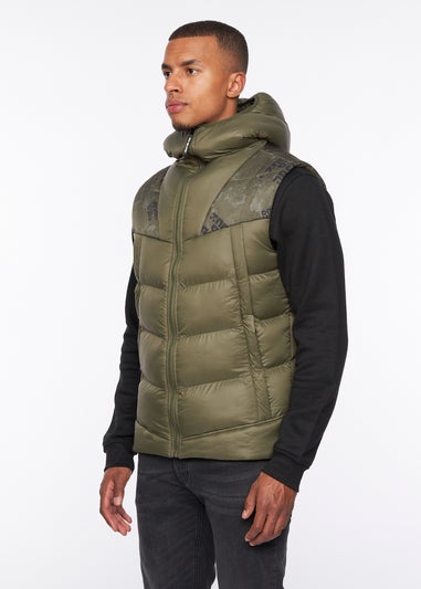 Duck & Cover Dark Olive Rierson Gilet