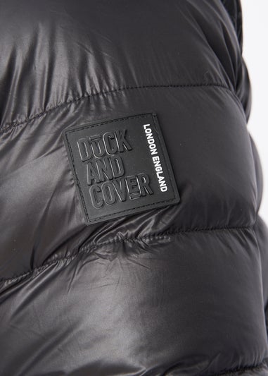 Duck & Cover Black Shemmy Quilted Jacket