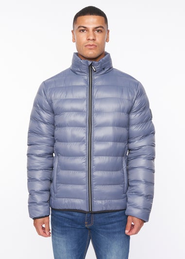 Duck & Cover Denim Blue Shemmy Quilted Jacket