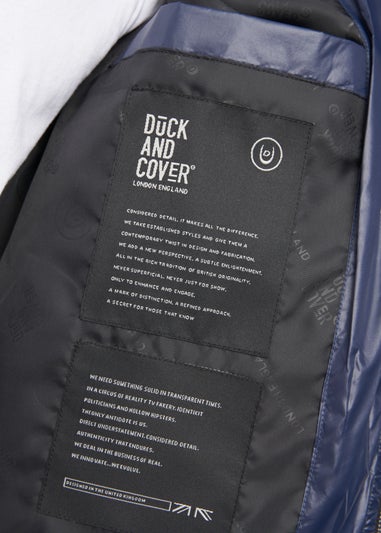 Duck & Cover Navy Shemmy Quilted Jacket