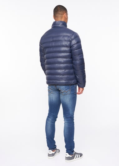 Duck & Cover Navy Shemmy Quilted Jacket