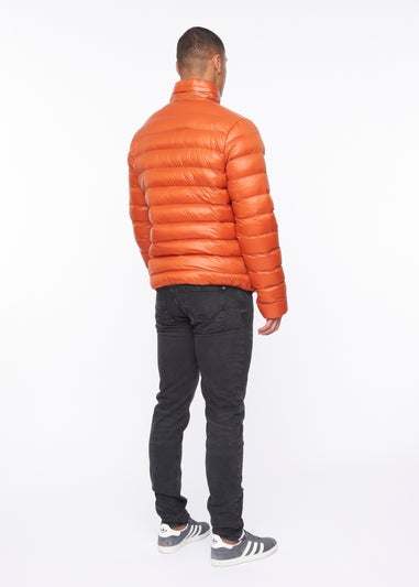 Duck & Cover Orange Shemmy Quilted Jacket