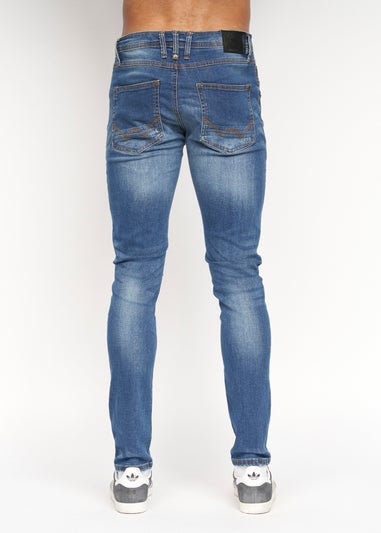 Duck & Cover  Stone Wash  Tranfold Slim Fit Jeans