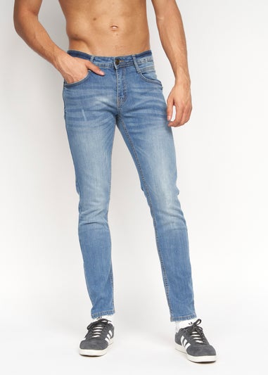 Duck & Cover  Light Wash  Tranfold Slim Fit Jeans