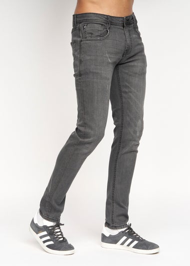 Duck & Cover  Grey  Tranfold Slim Fit Jeans