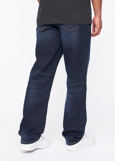 Duck & Cover Dark Wash  Rushawn Relaxed Fit Jeans