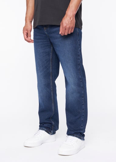 Duck & Cover Mid Wash  Rushawn Relaxed Fit Jeans